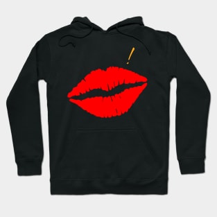 Smooches, Red Lips Kiss Hoodie